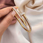 18K Gold Plated Anti - Tarnish Nail Bracelet | Stainless Steel | CZStudded  | Limited Edition Bestseller - The Soul Jewellery