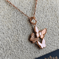 18K Rose Gold Plated Kaleidoscope Anti Tarnish Pendant Necklace RGCP124 - The Soul Jewellery