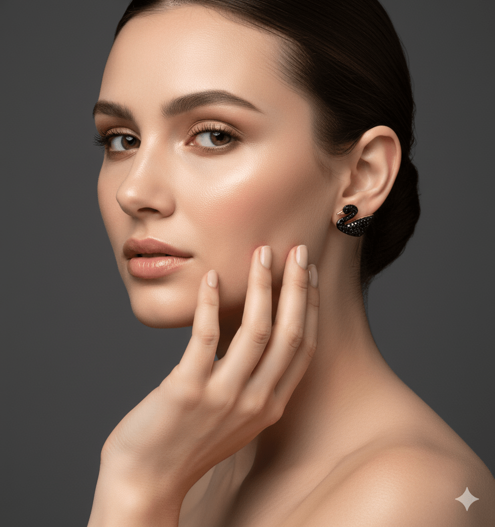 Black Swan Stud Earrings for Women | Shining Crystal Swan Earrings |  Anti - Tarnish Daily Wear Studs - The Soul Jewellery