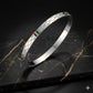 Designer Silver Gucci Style Unisex Bangle – Anti - Tarnish, Elegant Daily Wear Bracelet - The Soul Jewellery