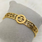 18K Gold Plated Anti - Tarnish Chanel - Inspired Kada – Elegant Statement Bangle for Women RGB501 - The Soul Jewellery