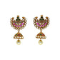 Pramila 24K Gold Plated Antique Chandbali Earrings MGEJ102 - The Soul Jewellery