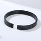 Imperial Roman Aura 27™ Men’s Black Bracelet – Engraved Roman Numeral Kada |Daily wear Minimal Cuff - The Soul Jewellery