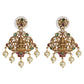Deepti Antique Gold - Plated Short Necklace & Earring Set with Laxmi Devi motif - The Soul Jewellery