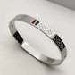 Designer Silver Gucci - Inspired Style Unisex Bangle - Antitarnish Daily Wear Bracelet for Men & Women - The Soul Jewellery