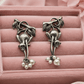 Oxidised Monkey Pearl Drop Earrings for Women – Vintage Animal Design Boho Tribal Earrings - The Soul Jewellery
