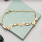 18K Gold Plated Anti-Tarnish Butterfly Chain Bracelet – Stylish Crystal Friendship Jewelry RGB512