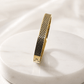 Gold & Black Textured Anti-Tarnish Demi fine Bracelet |Waterproof Bracelet for Men - Soul Jewellery