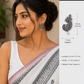 Oxidized Floral Pearl Drop Earrings – Handmade Ethnic Silver Replica Jewellery for Women, Lightweight - The Soul Jewellery