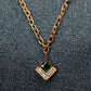 18K Rose Gold Plated Mystic Rhombus Anti Tarnish Pendant Necklace RGCP114 - The Soul Jewellery