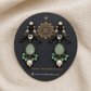 Mint Green Bird Pearl Oxidised Earrings for Women – Vintage Boho Earrings with Crystal & Pearl Drops - The Soul Jewellery