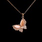 Anti Tarnish 18K Rose Gold Plated Butterfly Pendant Necklace RGCP127 - The Soul Jewellery