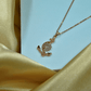 Gilded Blossoms: 18K Gold - Plated CZ Studded Flower Anti tarnish Chain Pendant Necklace ATCP103 - The Soul Jewellery