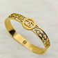 18K Gold Plated Anti - Tarnish Chanel - Inspired Kada – Elegant Statement Bangle for Women RGB501 - The Soul Jewellery