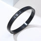 Imperial Roman Aura 27™ Men’s Black Bracelet – Engraved Roman Numeral Kada |Daily wear Minimal Cuff - The Soul Jewellery