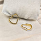 Demi - Fine Heart - Shaped CZ Studded Earrings | Gold - Plated Anti - Tarnish Stainless Steel Daily Wear Hoops - The Soul Jewellery