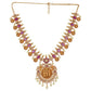 Siya Ram Antique Gold Plated Short Necklace Set with Ram Sita Coin Design - The Soul Jewellery