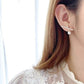 Gold-Tone Pearl & Crystal Bar Stud Earrings for Women – Minimal Geometric Demi Fine Earrings - Soul Jewellery
