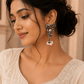 Oxidised Monkey Pearl Drop Earrings for Women – Vintage Animal Design Boho Tribal Earrings - The Soul Jewellery