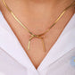 Demi-Fine Anti-Tarnish Gold Bow Knot Neckpiece for Women | Minimalist Stainless Steel Necklace - The Soul Jewellery