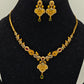 Traditional Temple Necklace Set with Earrings – Gold Plated Bridal Kundan Jewelry Set - The Soul Jewellery