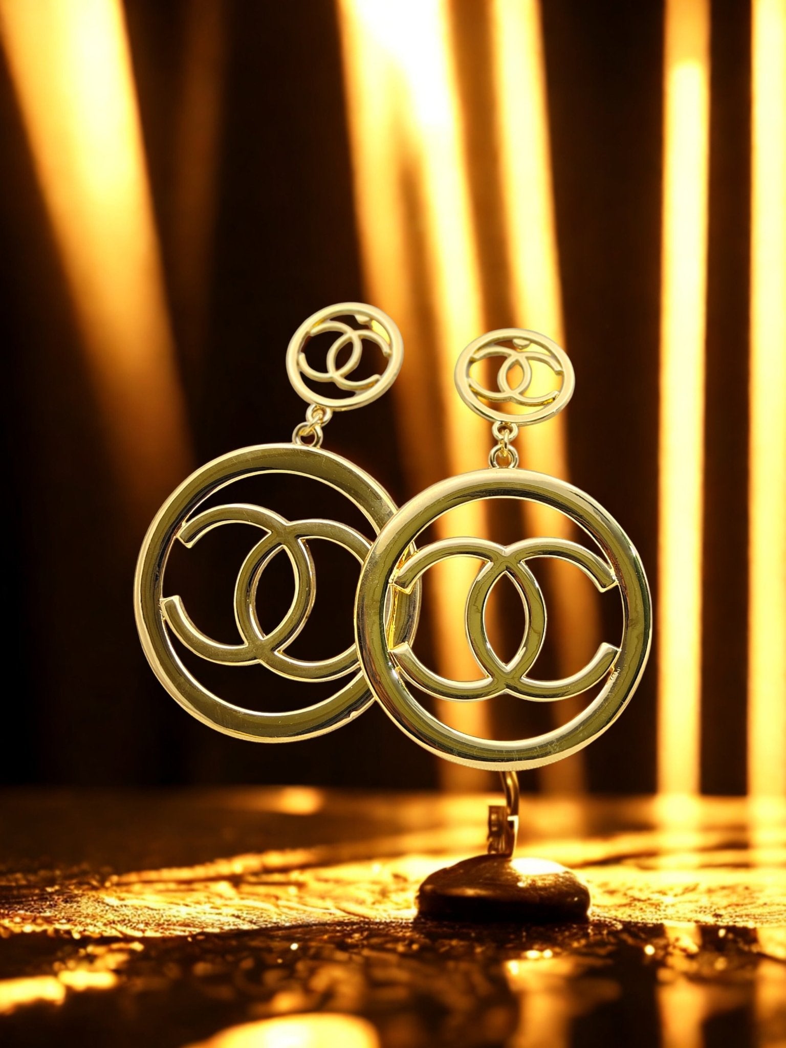 Bold Chanel Inspired Anti - Tarnish Earrings – Everyday Glamour - The Soul Jewellery