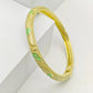 Aurelia 6 Leaf - Bloom 18K Yellow Gold plated Demi - Fine Anti - Tarnish Enamel Kada Bracelet for Women - The Soul Jewellery