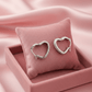 Aurelia SilverHeart Luxe Demi - Fine Anti - Tarnish Crystal Hoop Earrings - Daily wear Hoops - The Soul Jewellery
