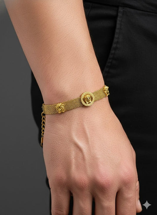 IMPERIA MEDUSA LUXE Demi-Fine Gold plated Chain Bracelet for Men & Women - The Soul Jewellery