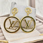 Luxury LV Inspired 18K Gold Anti - Tarnish Earrings - The Soul Jewellery