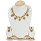 Indu Antique Matte Gold Plated Short Temple Necklace Set with Lakshmi Devi Motif - The Soul Jewellery