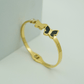 Luxury 18K Gold Plated Anti - Tarnish Bangle with Elegant Butterfly Design RGB366 - The Soul Jewellery