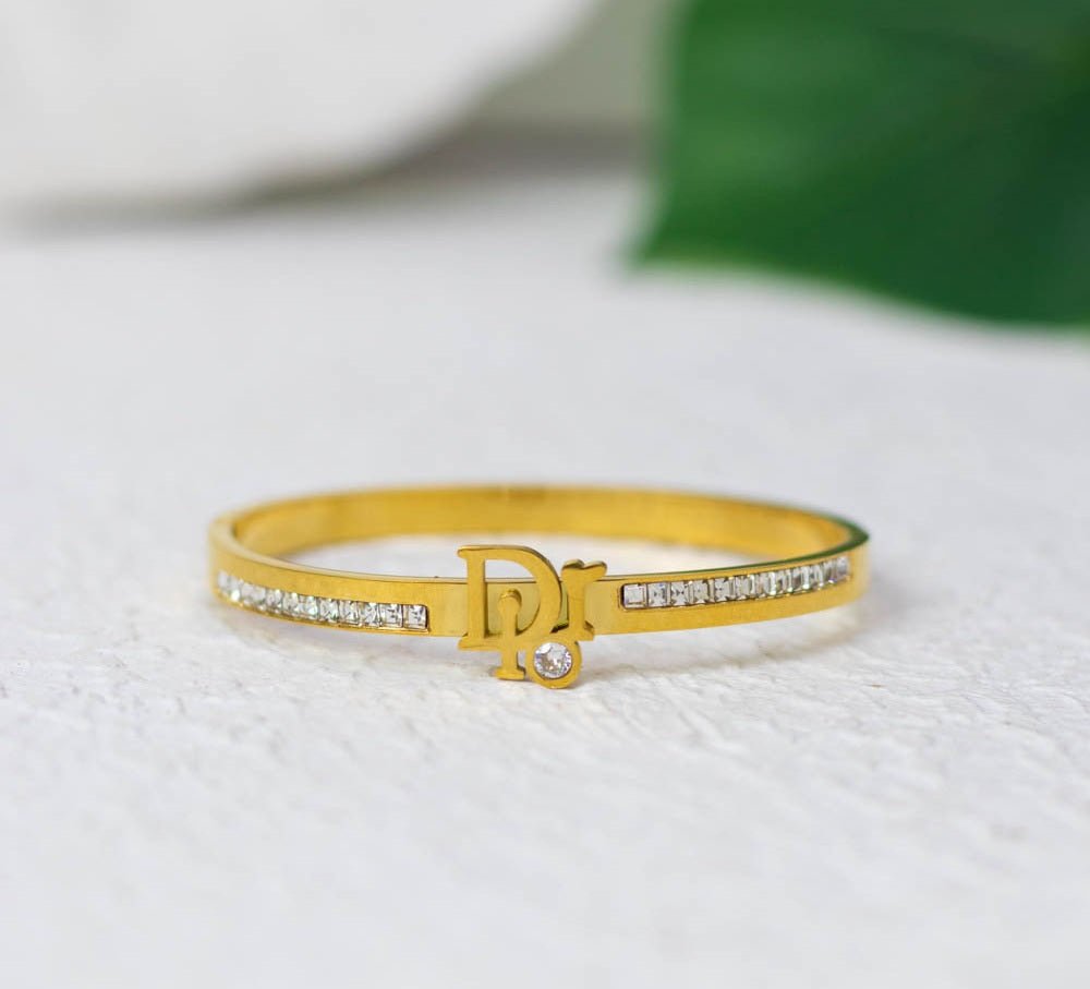 AURÉLIA AMORE LUXE 6™ CZ Demi - Fine Anti - Tarnish Bangle Bracelet for Women - The Soul Jewellery