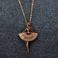 18K Rose Gold Plated Anti Tarnish Dancing Diva Chain Pendant Necklace RGCP109 - The Soul Jewellery