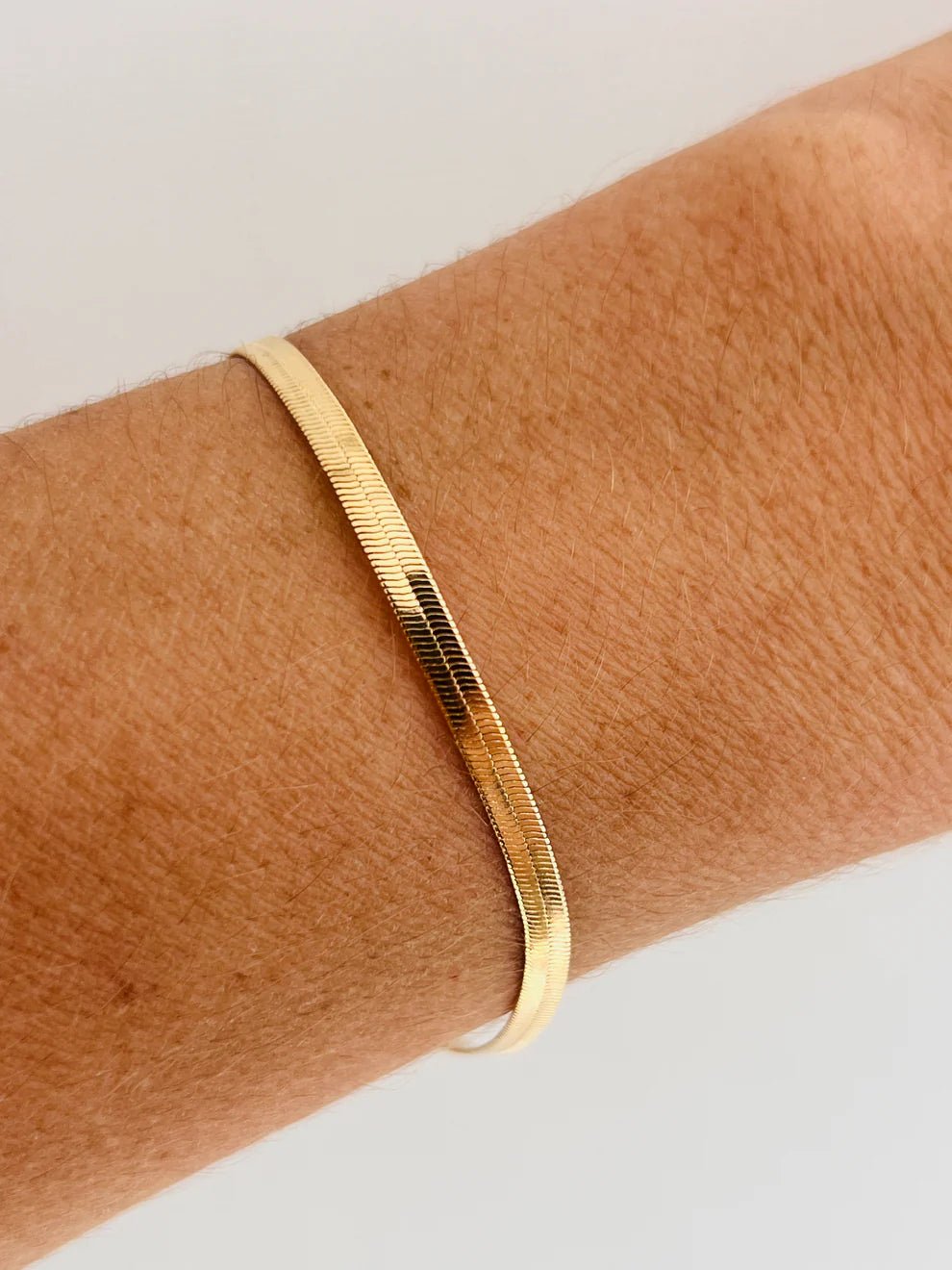 Demi-Fine Gold Plated Snake Chain Bracelet for Men & Women | Anti-Tarnish Stainless Steel Wristwear - The Soul Jewellery