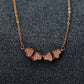18K Rose Gold Plated Necklace with Clover Pendant RGCP112 - The Soul Jewellery