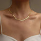 Anti - Tarnish 18K Gold Plated Snake Chain Necklace Stainless Steel Daily Wear Jewellery - The Soul Jewellery