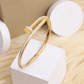 18K Gold Plated Anti - Tarnish Nail Bracelet | Stainless Steel | CZStudded  | Limited Edition Bestseller - The Soul Jewellery