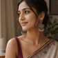 Royal Ruby & Emerald Peacock Chandbali Earrings with Pearl Drops |Oxidised Silver Earrings for Women - The Soul Jewellery