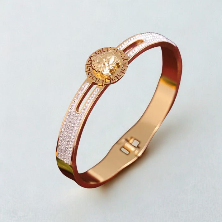 Royal 22K Gold Plated Adjustable Queen Kada Bracelet for Women – Anti - Tarnish Designer Bangle - The Soul Jewellery