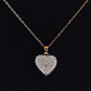 Crystal Heart Anti Tarnish Rose Gold Plated Pendant Necklace RGCP131 - The Soul Jewellery
