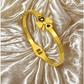 AURÉLIA AMORE LUXE 8™ Regal Clover Enamel Demi Fine Anti-Tarnish Kada Bracelet for Women - The Soul Jewellery
