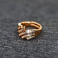 Adeline Cubic Zirconia Studded Anti tarnishing 18 K Rose Gold Plated Ring - The Soul Jewellery
