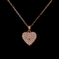 Crystal Heart Anti Tarnish Rose Gold Plated Pendant Necklace RGCP131 - The Soul Jewellery