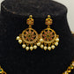 Rajwadi Peacock Traditional Temple Necklace Earrings Set–Gold Plated South Indian Bridal Jewellery - The Soul Jewellery