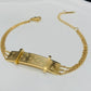 18K Gold Plated Anti-Tarnish Designer Chain Bracelet for Women – Engraved Bar Style Dual Link Chain - The Soul Jewellery