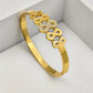 AURÉLIA AMORE LUXE 6™ Eternal Infinity CZ Radiance Demi Fine Bangle Bracelet for Women - The Soul Jewellery