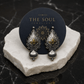 Antique Dual Tone Floral Drop Earrings for Women | Oxidized Silver & Gold Ethnic Earrings - The Soul Jewellery