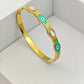 AURÉLIA AMORE LUXE 6™ Celestial Nazar Bloom MOP & CZ Prosperity Demi - Fine Bracelet for Women - The Soul Jewellery