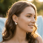 Venus Pearl Bloom 6™ Gold Fan Stud Earrings for Women – Demi - Fine Anti - Tarnish Stainless Steel Mother of Pearl Crystal Designer Earrings - The Soul Jewellery